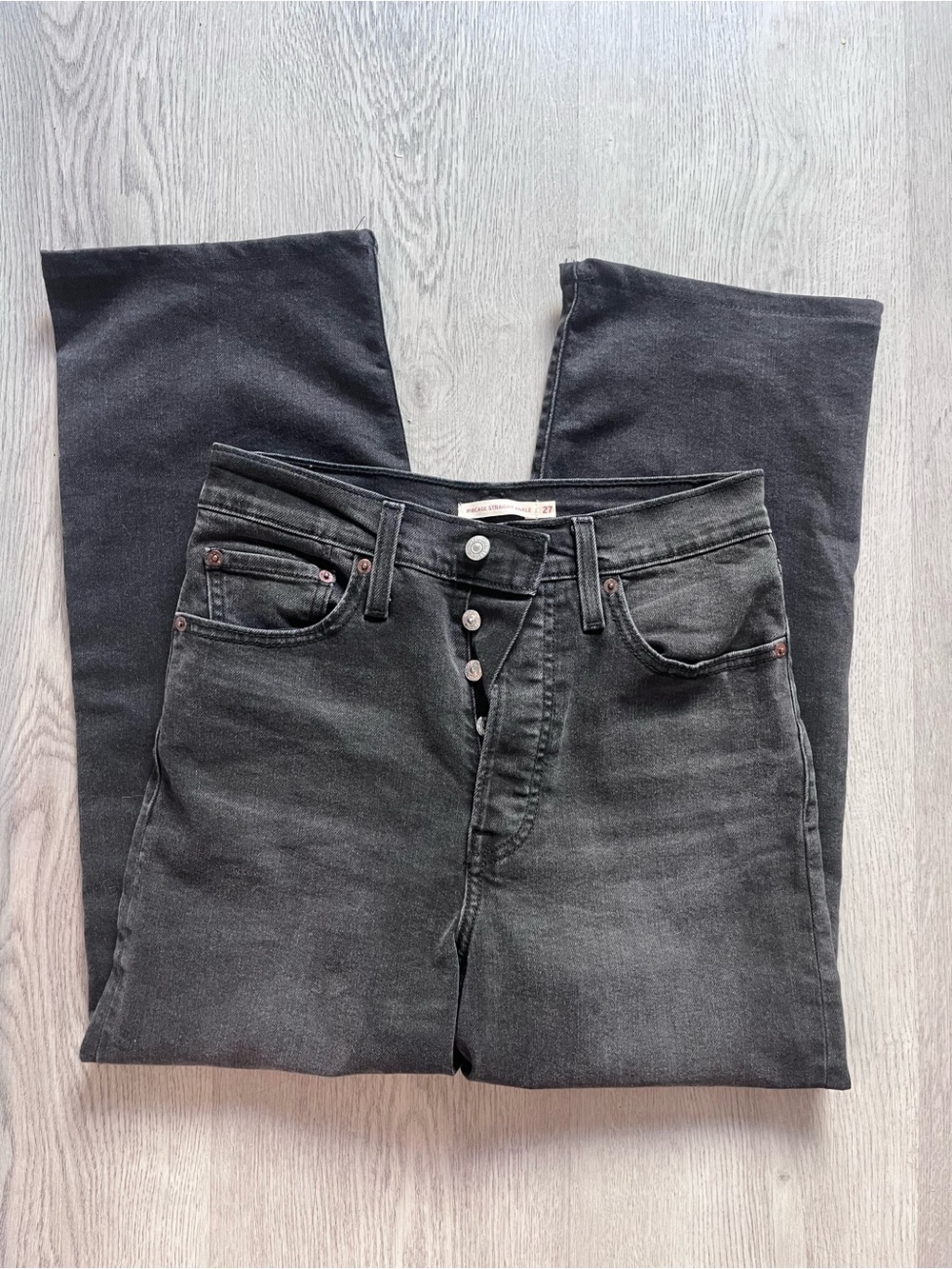 Levi’s straight ankle jeans